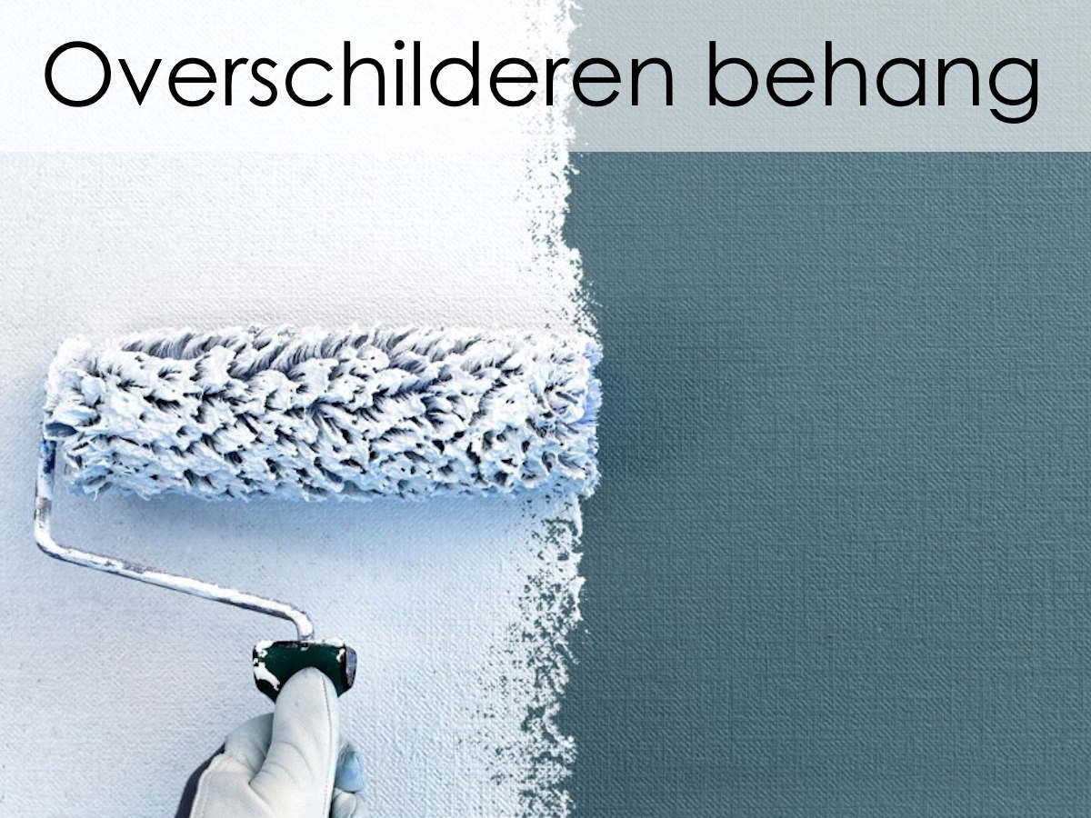 overschilderen behang