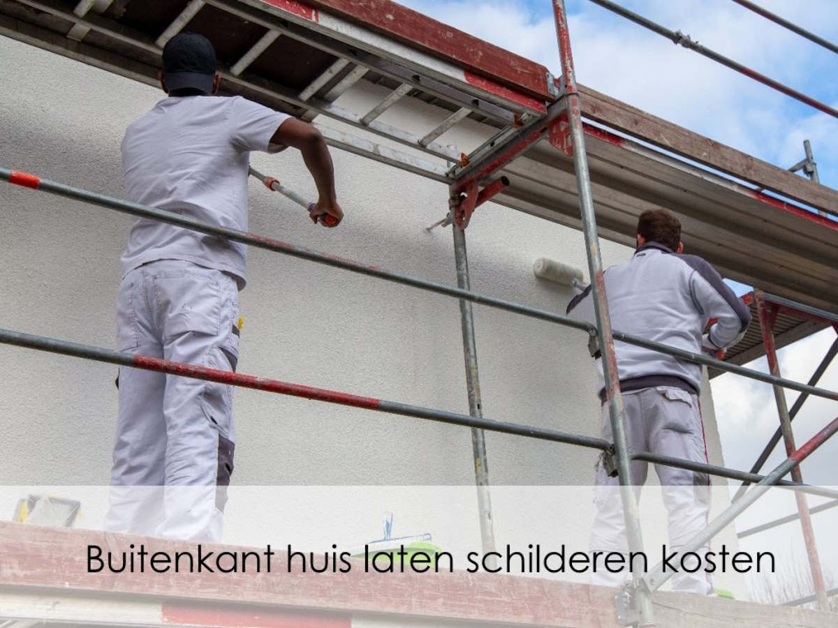 buitenschilders op steiger huis verven kosten