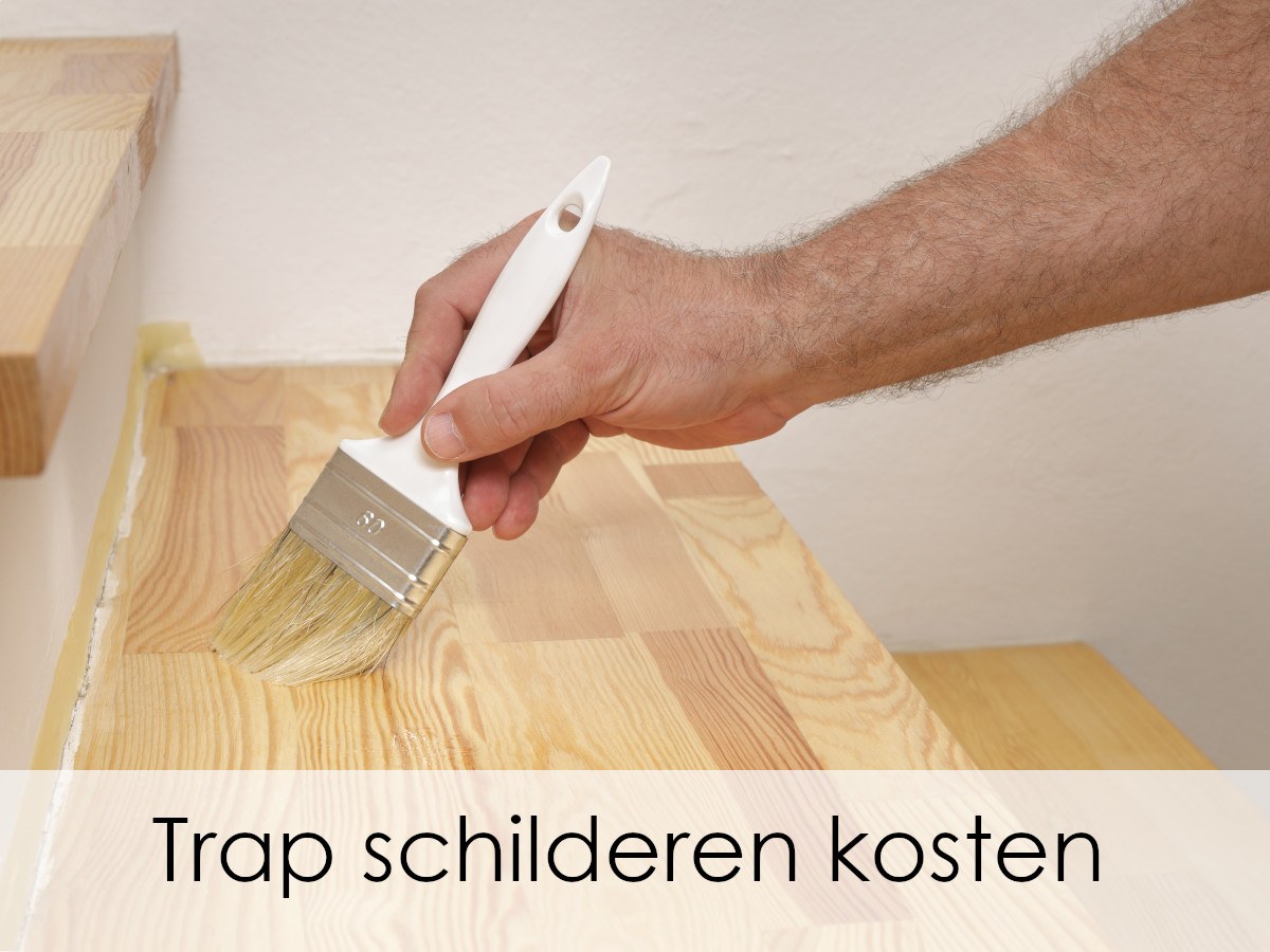 trap schilderen met kwast