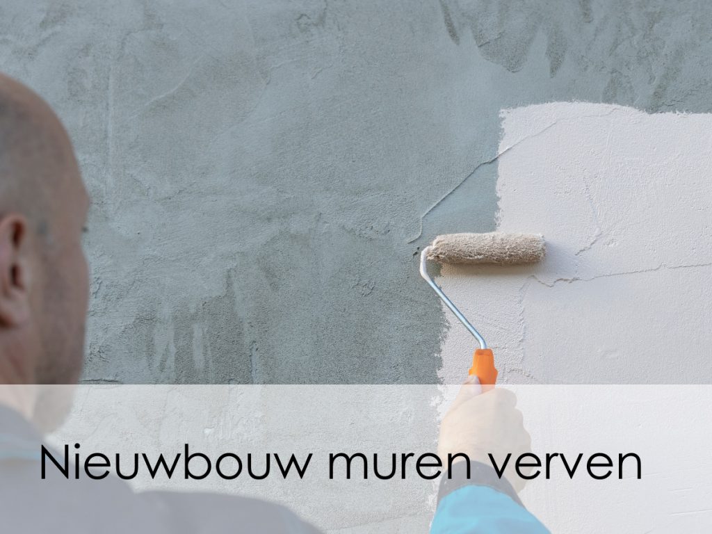 muren van nieuwbouw verven