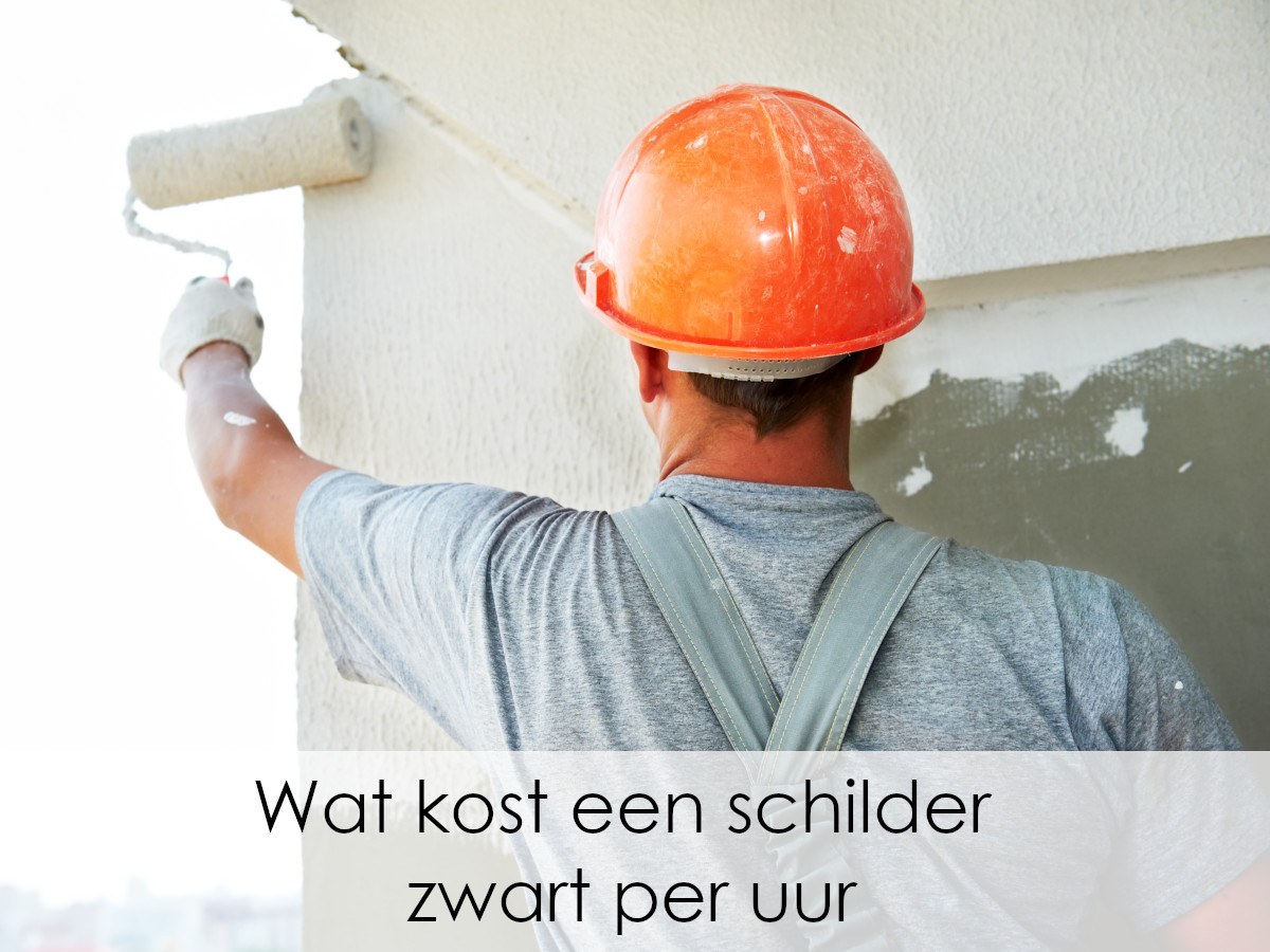 schilder bezig met muur witten