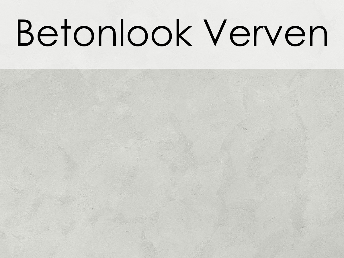 verven van betonlook