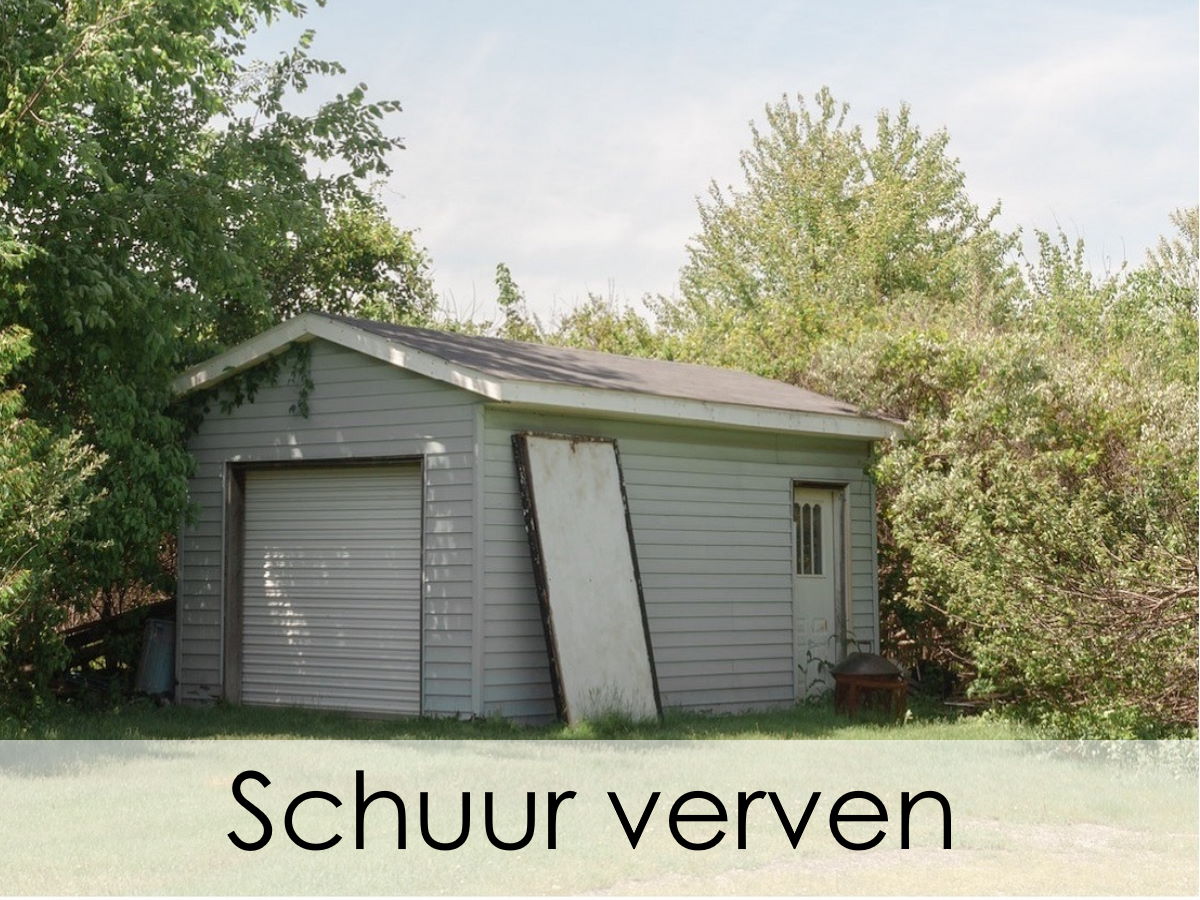 Verven van de schuur tips en informatie