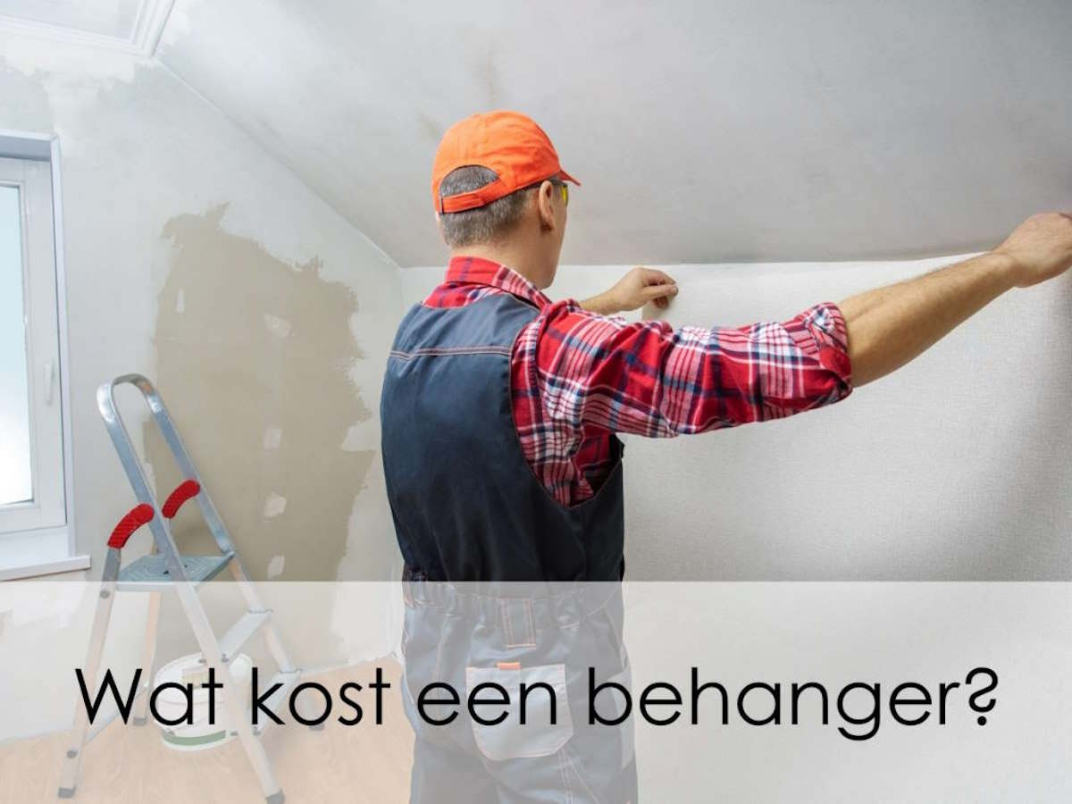 behangen van wit behang